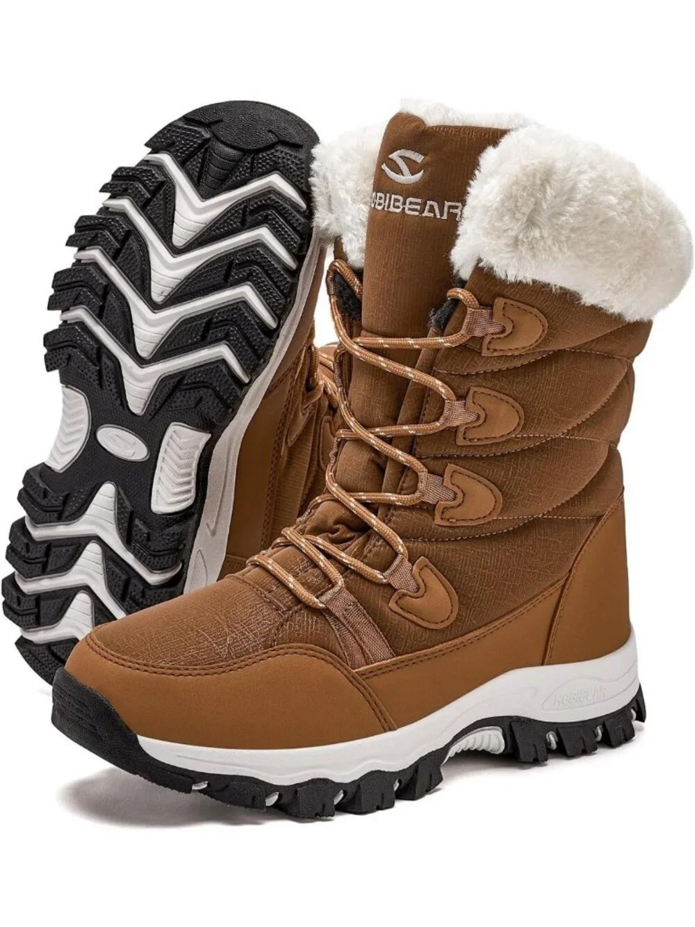 Waterproof Winter Snow Boots for Women | Lightweight Warm Faux Fur Mid-Calf